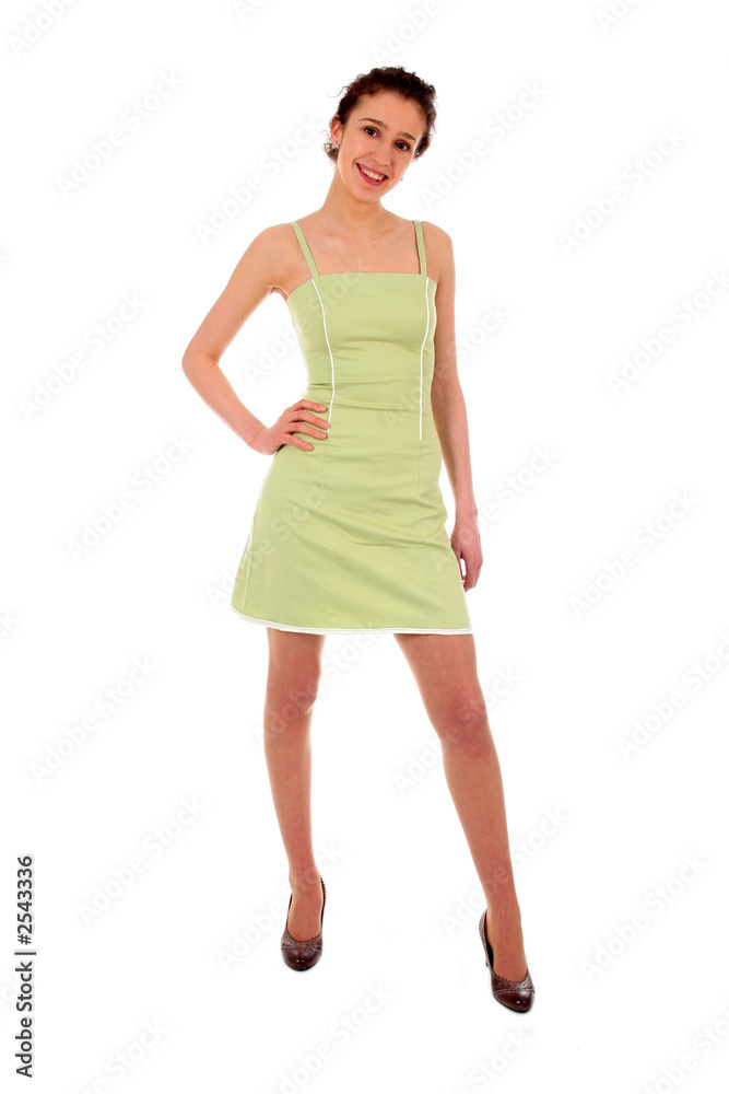 young woman standing