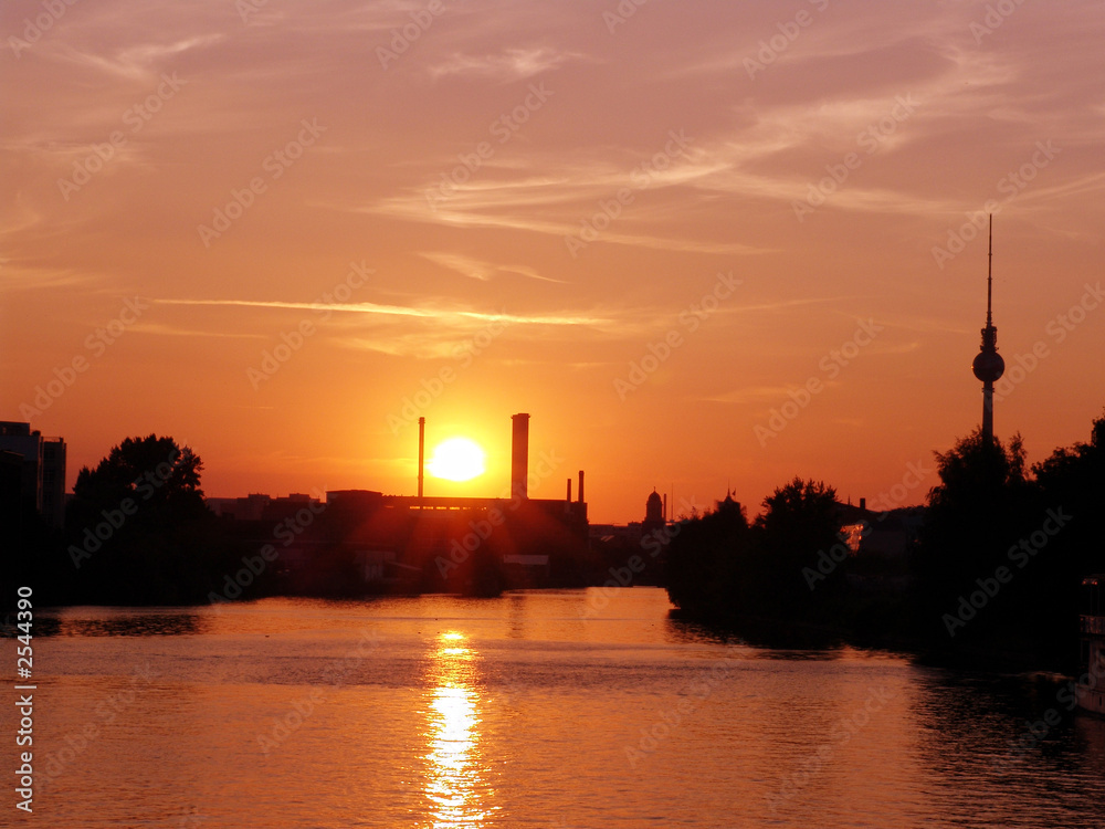 sonnenuntergang in berlin