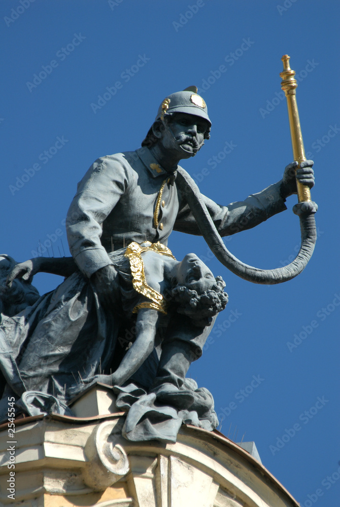 bronze fireman