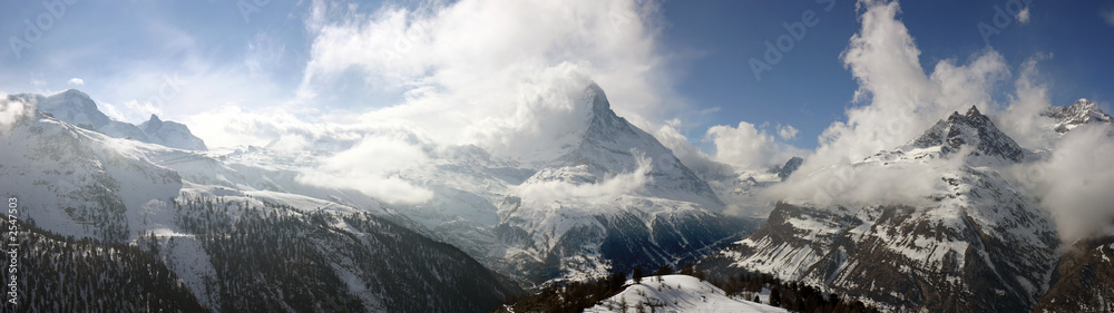 swiss alpine panorama