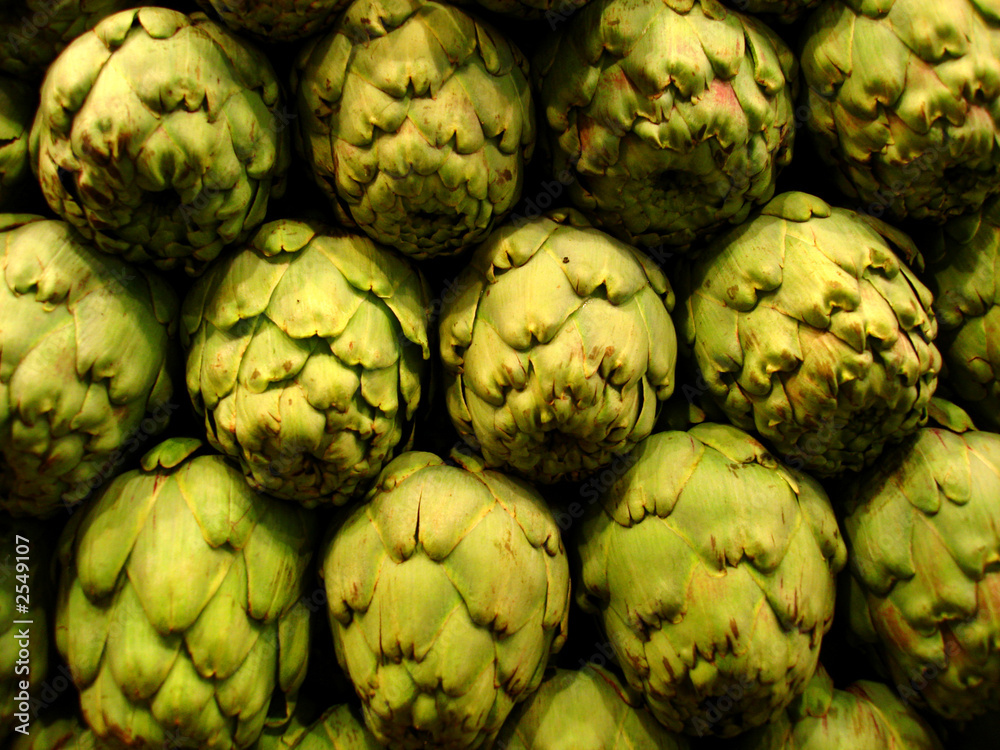 Fototapeta premium tas d'artichauts