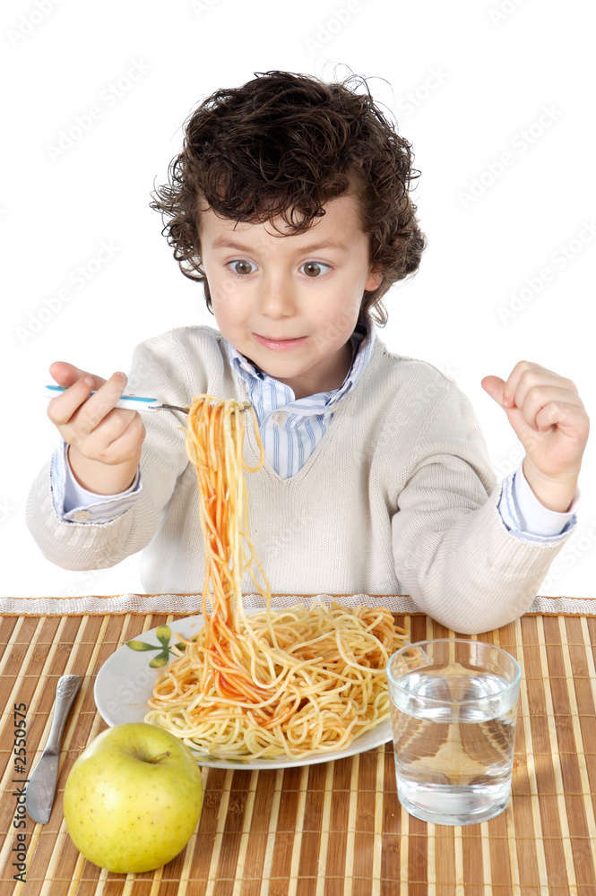 adorable child hungry at the time of eating adorable child hungry at the time of eating