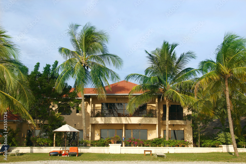 small hotel in tropics
