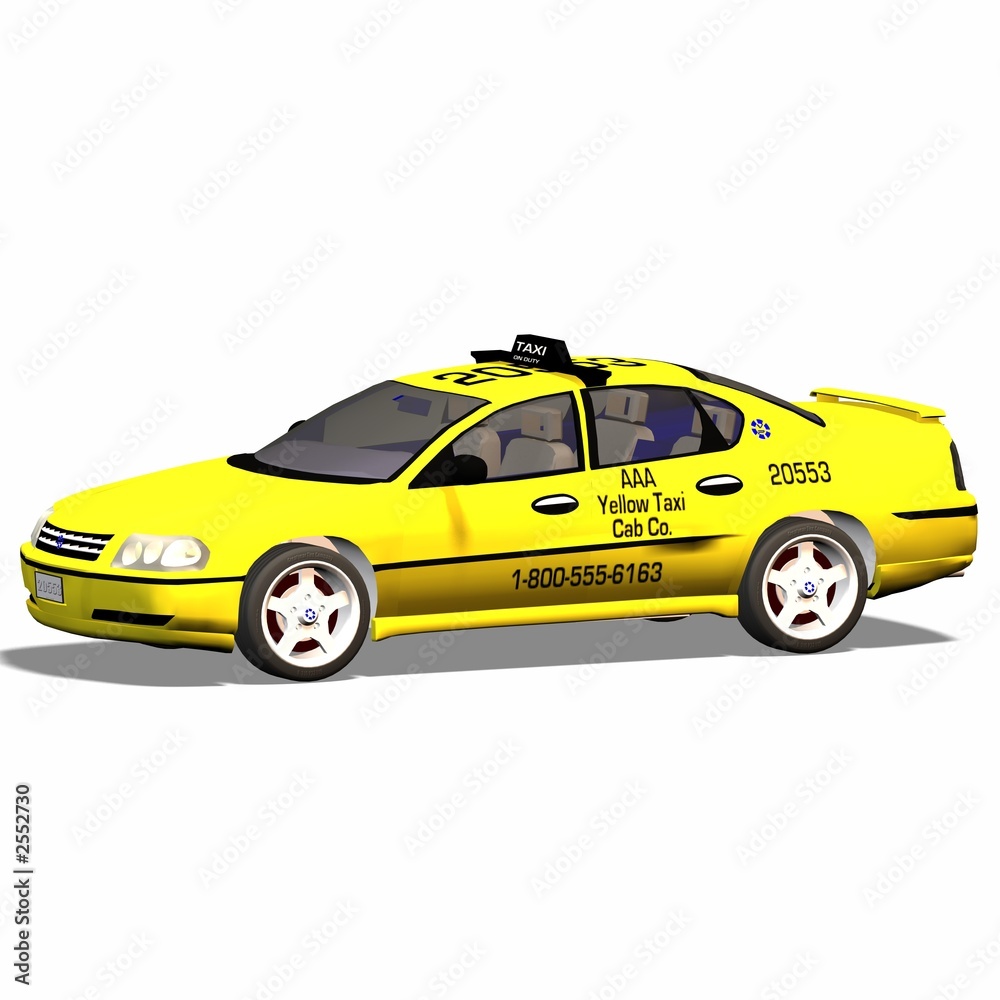 taxi or cab, sideshot