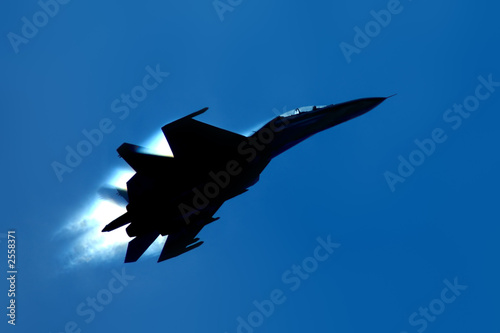 military fighter su-27 silhouette