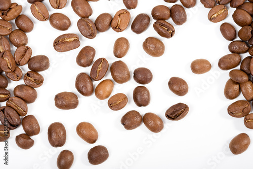 espressobohnen verteilt