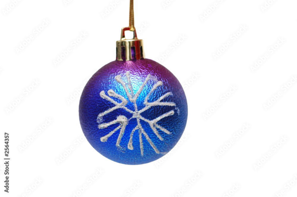 christmas ball isolated on the white background