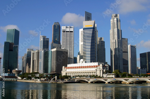 Canvas Print singapore skyline