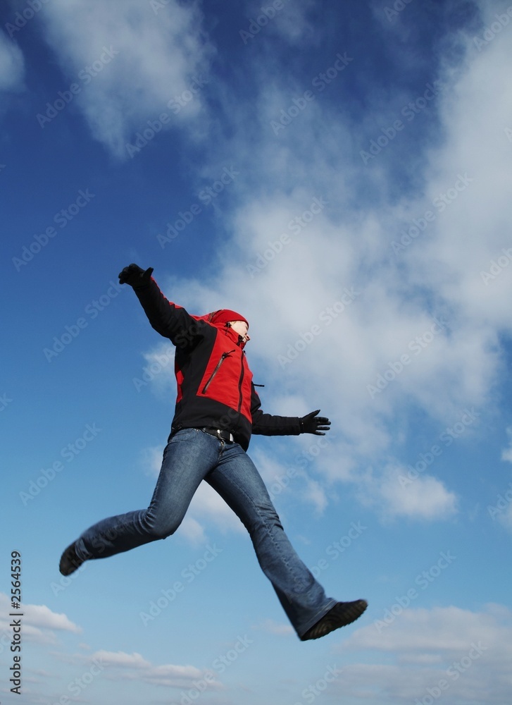 Obraz premium jumping girl