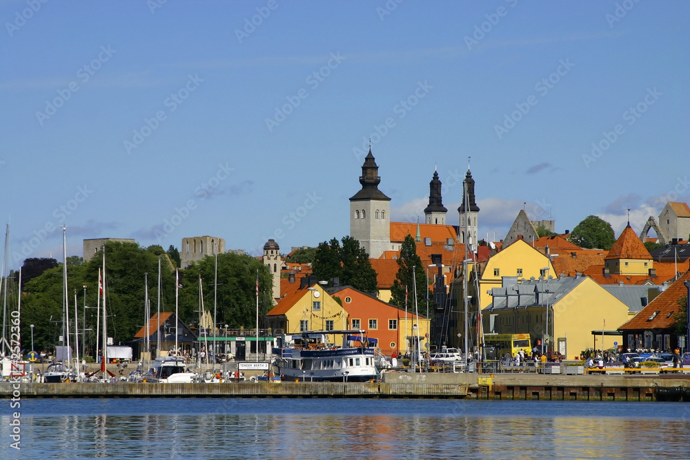 Fototapeta premium view from visby