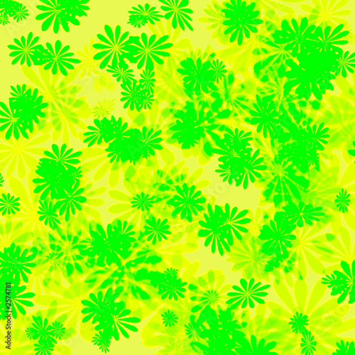 flowers yellow green wrapping
