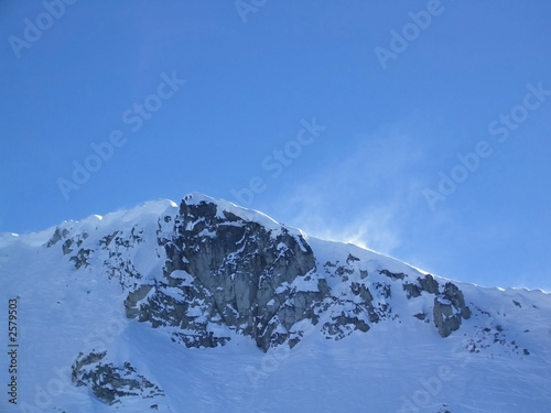 Foto windblown snow