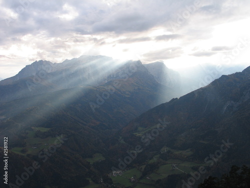heavenly lights in the alps