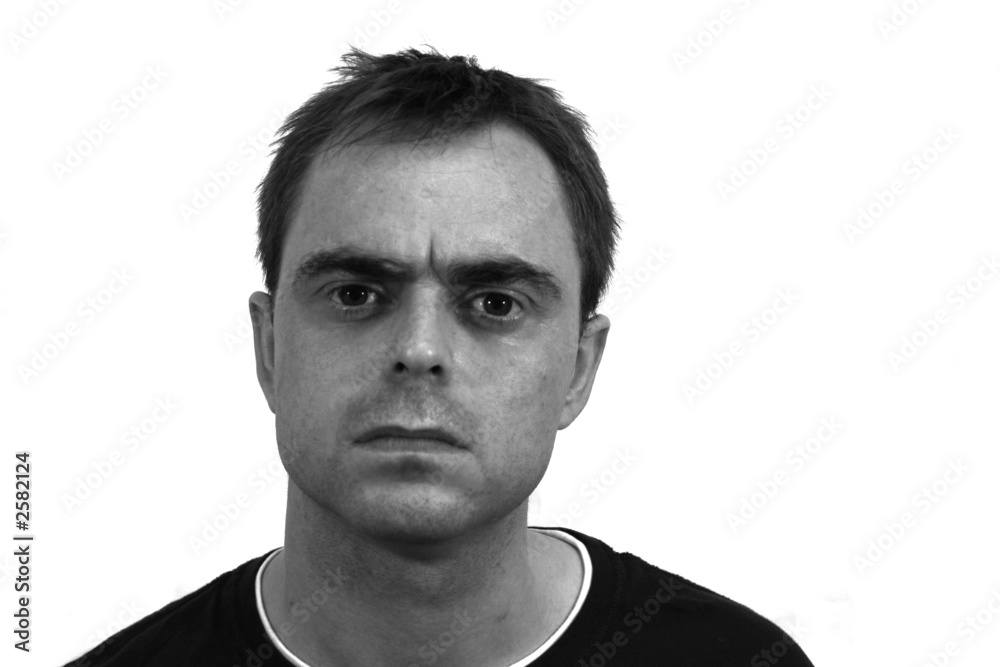 casual man's face with expression casual man's face with expression