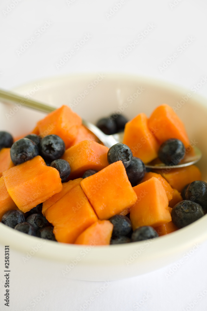 fruit salad papaya and blueberry fruit salad papaya and blueberry