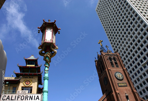 california street in china town san francisco