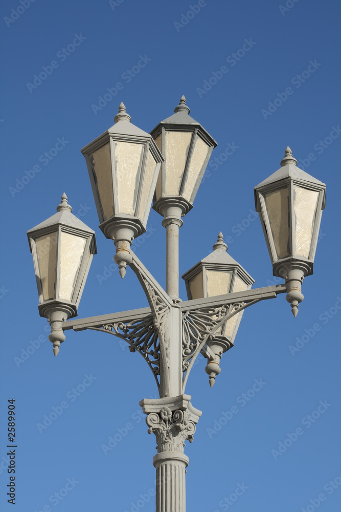 old-fashioned street lamp
