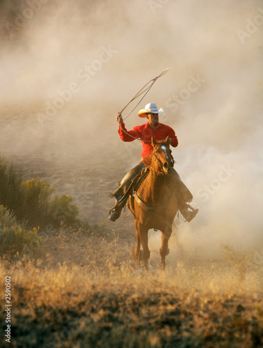 Fotografia cowboy on the run