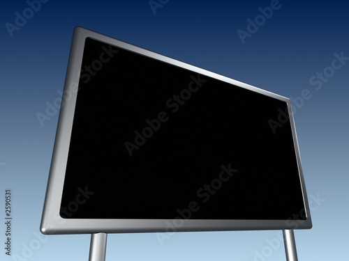 empty billboard screen