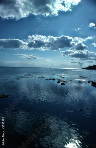 reflected cloud seascape
