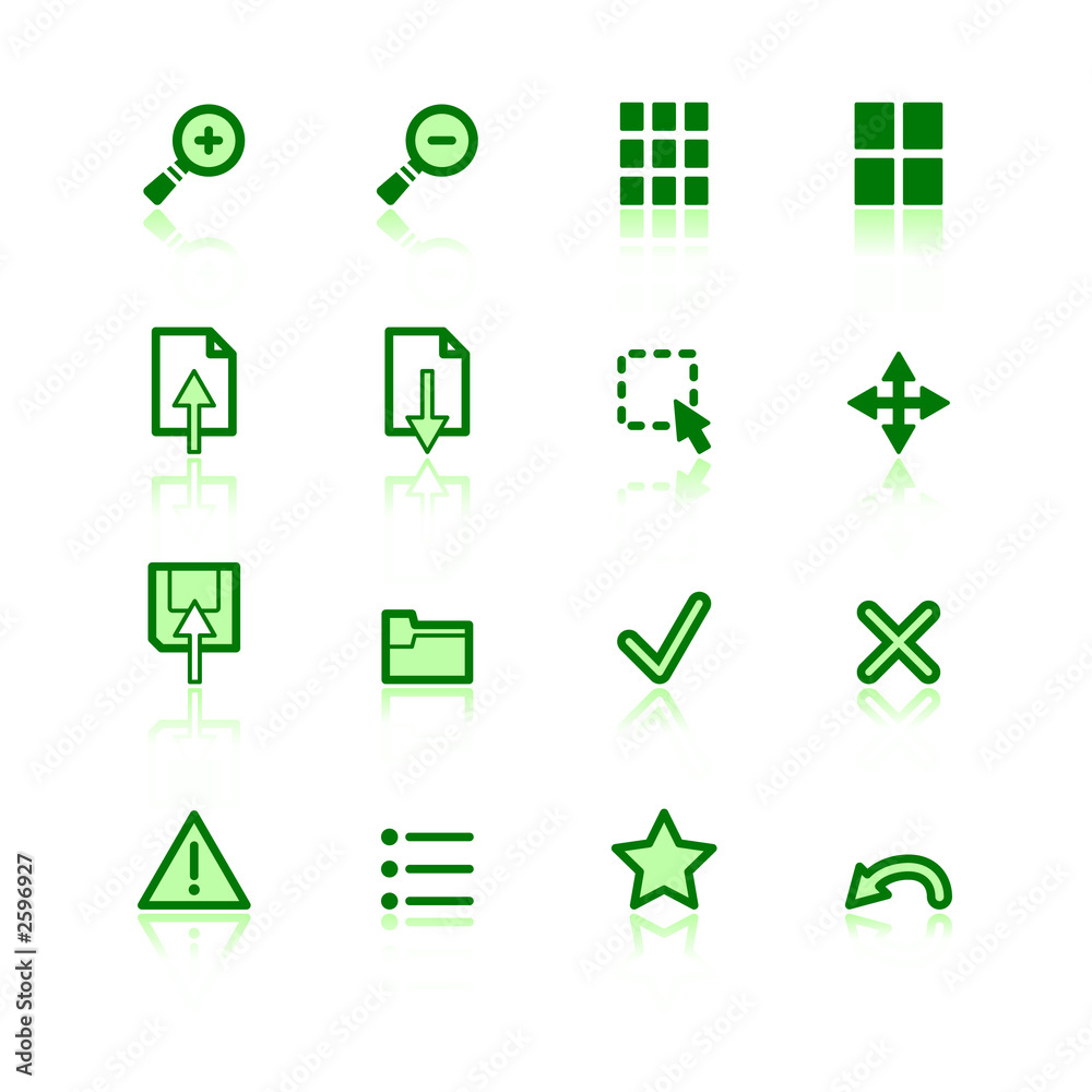 green viewer icons green viewer icons