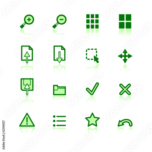 green viewer icons