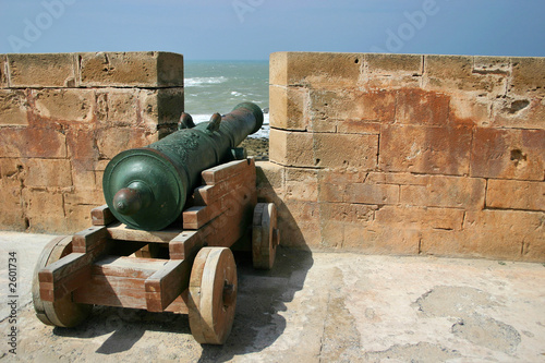 cannon in the fortress in essaouira photo