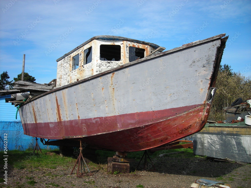 boat in drydock