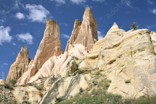  sandstone formations in cappadocia, turkey