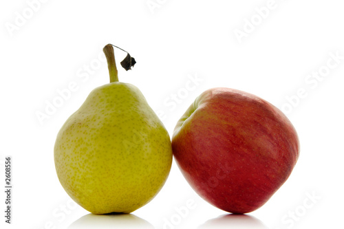 pear and apple