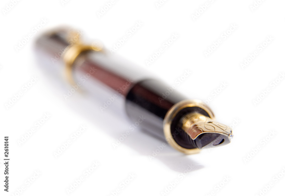 fountain pen over white fountain pen over white