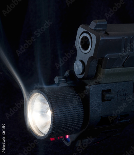 lighted gun