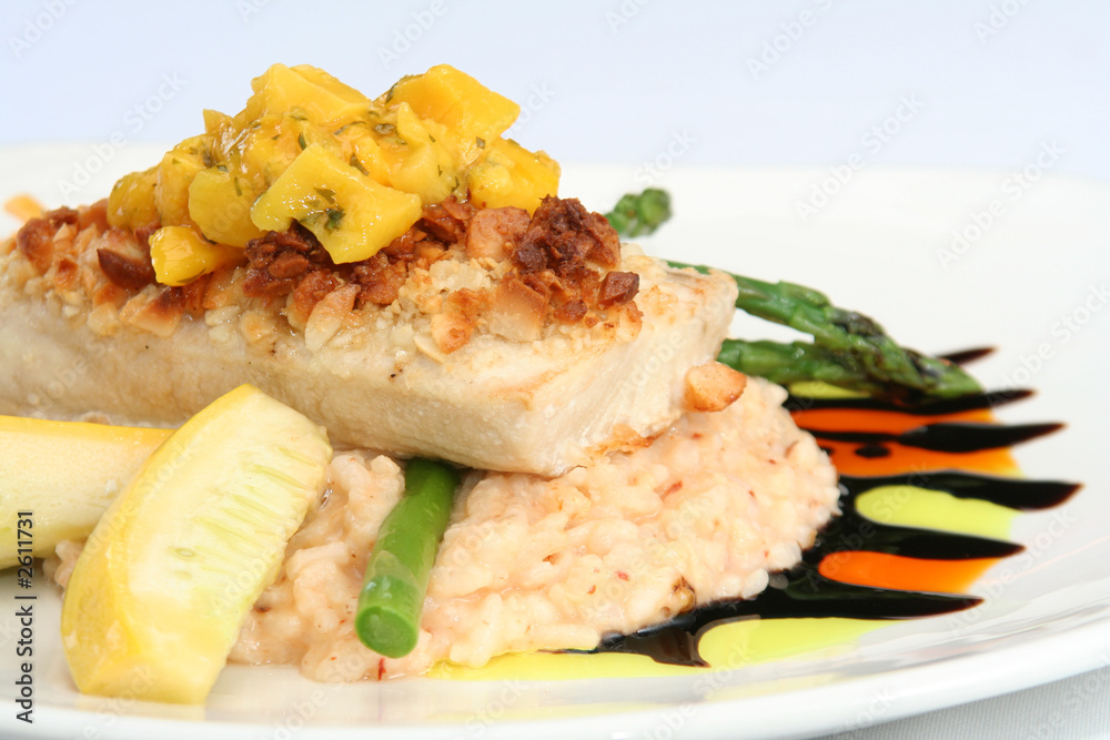 gourmet seafood entree. gourmet seafood entree.