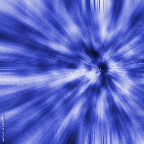 blue warp abstract