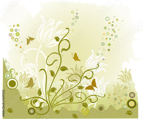 floral background - illustration