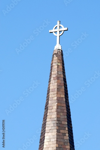 steeple and cross