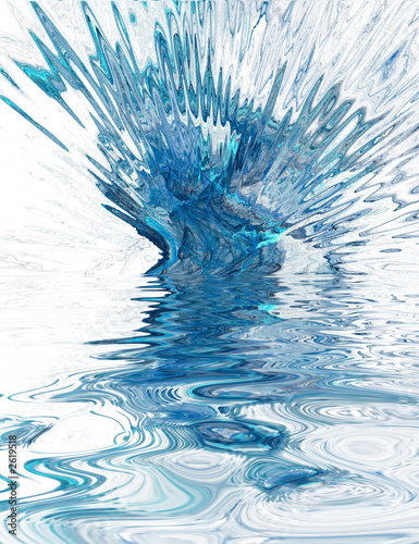 blue splash