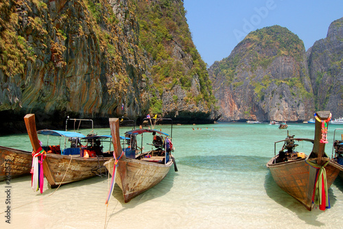 long tail boats, leonardo bay, thailand #2621575