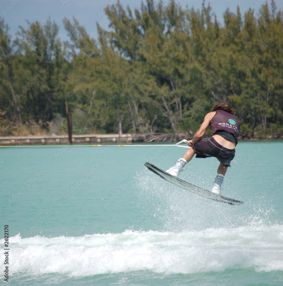 Naklejka premium wake board rider