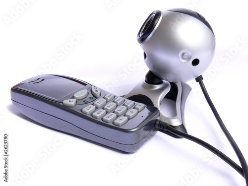 web camera and phone