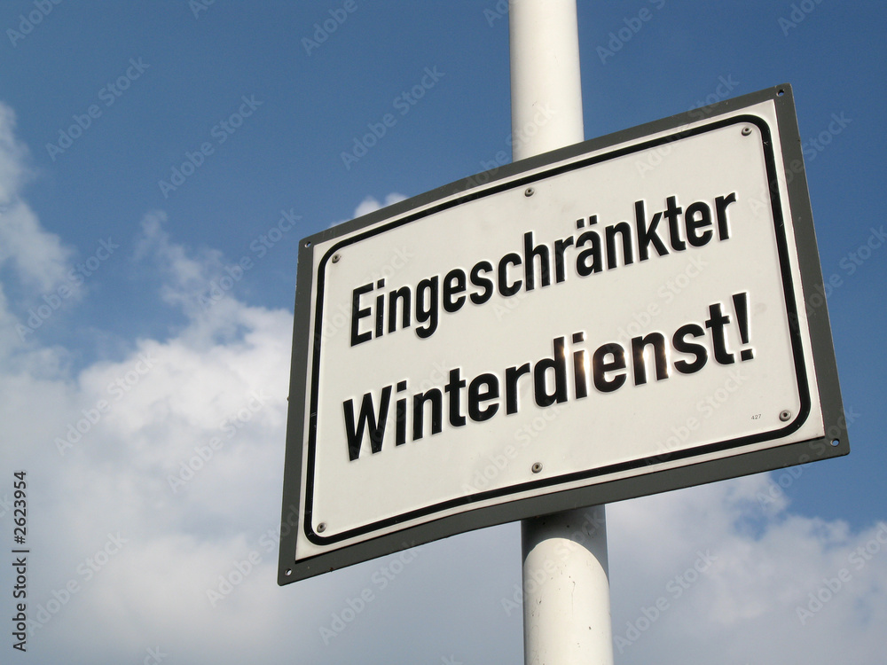 Obraz premium winterdienst