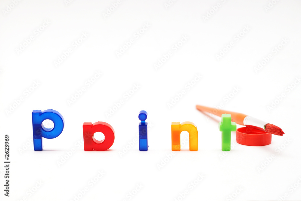 paint letters and brush 2 paint letters and brush 2