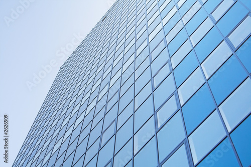 windows of modern business building