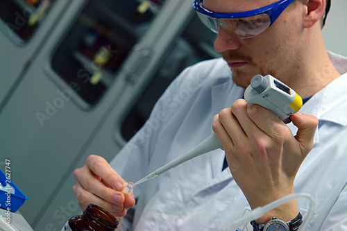 scientist professor experimenting