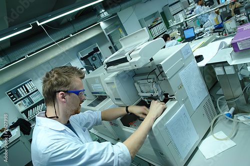 scientist professor working in the laboratory
