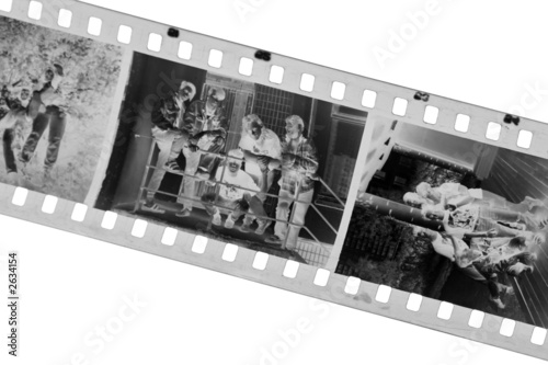 old black-white photofilm. a negative 35mm. photo