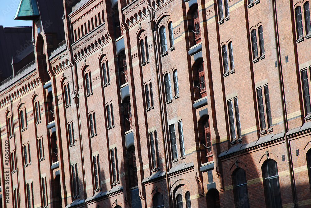 Naklejka premium speicherstadt store front