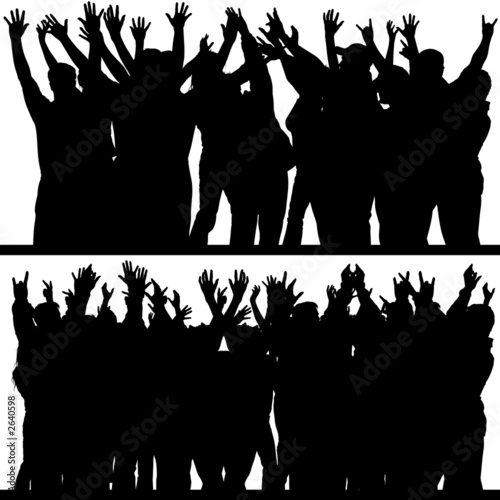 hands up silhouettes 4