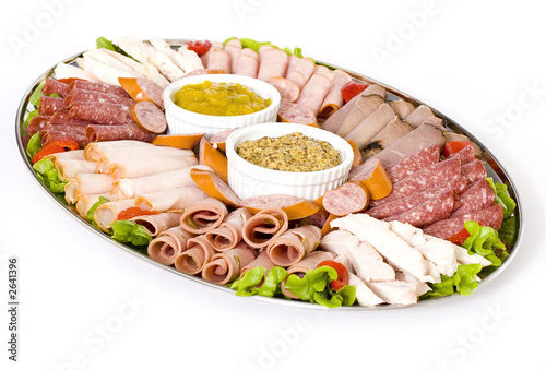 cold meat catering platter