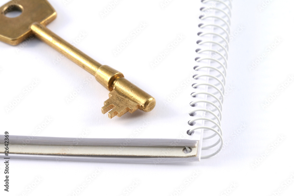 key and notebook key and notebook